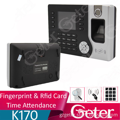 Biometric Fingerprint and RFID Card Reader Time Attendance with Webserver or ADMS